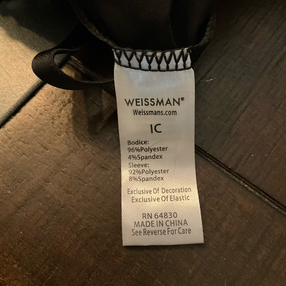 Weissman two piece Kids Sequin Black/Silver dance Halloween dress up size 7/8 - Picture 7 of 7